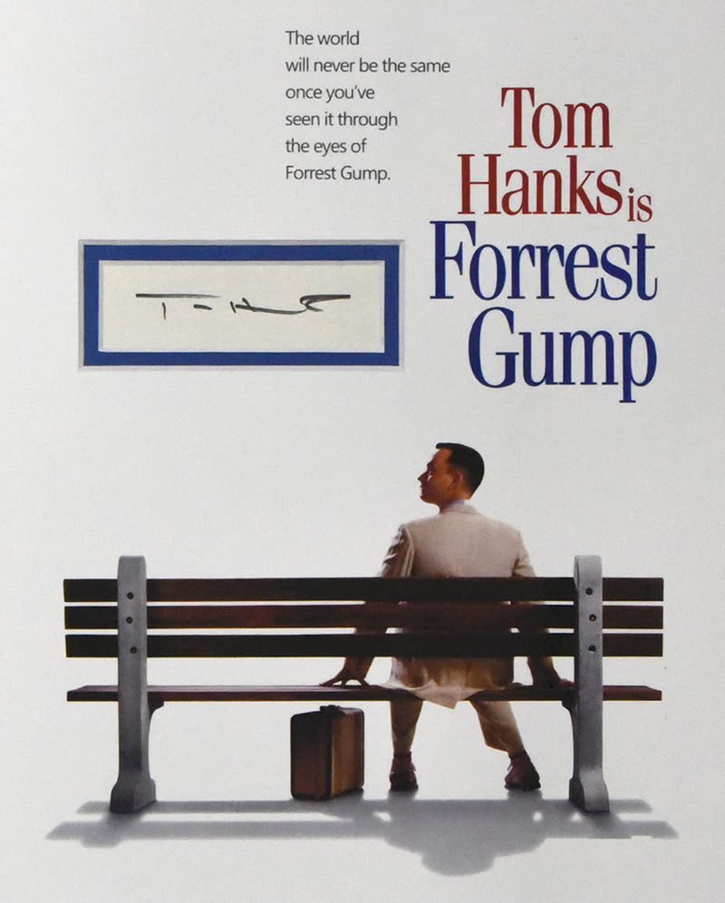 TOM HANKS autographed "Forrest Gump" 8x10 framed display