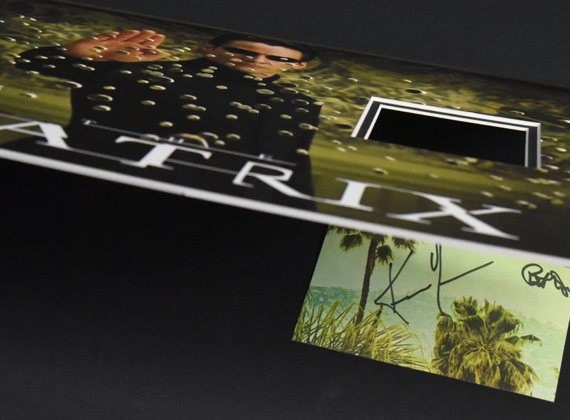 KEANU REEVES autographed "THE MATRIX" 12x16 custom mat with cut signature