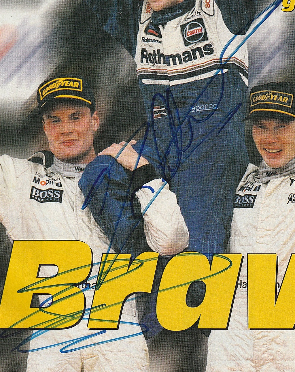JACQUES VILLENEUVE autographed 1997 F1 Championship AUTOSPORT magazine