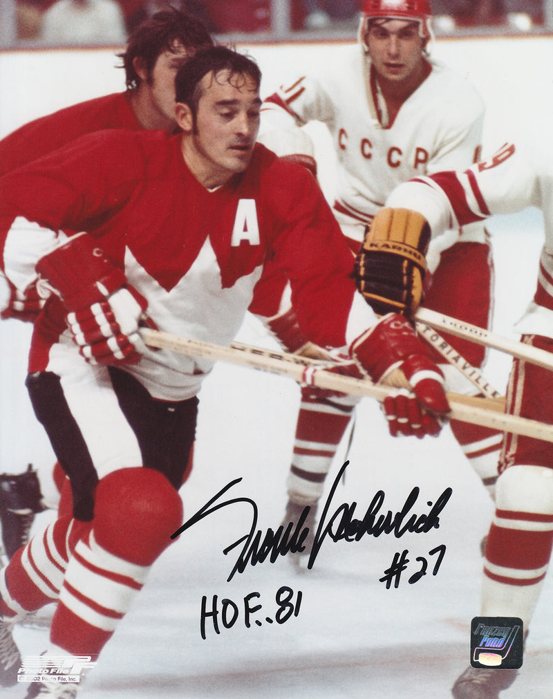FRANK MAHOVLICH autographed "Team Canada" 8x10 photo