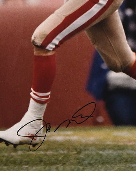 Joe Montana San Francisco 49ers Autographed Framed 16 x 20 Huddle Spotlight Photograph