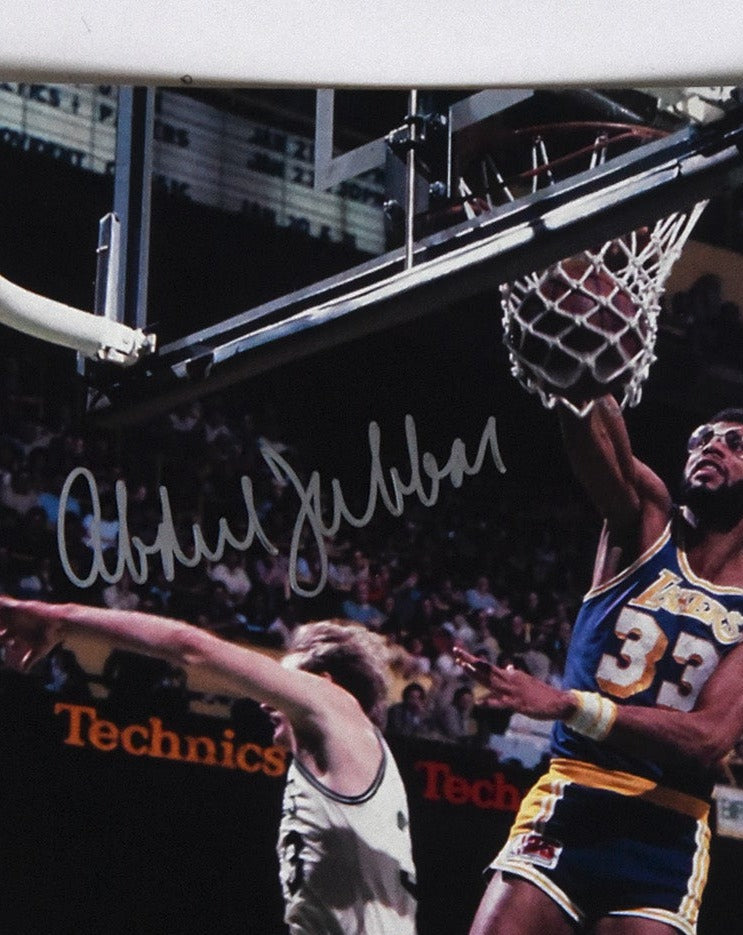 Kareem Abdul-Jabbar Autographed Framed Lakers Jersey - The Stadium Studio