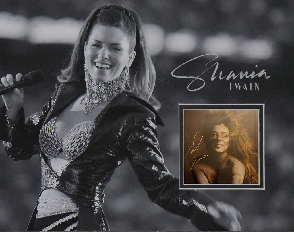 How To Mount Your Shania Autographed CD Insert To The Mat