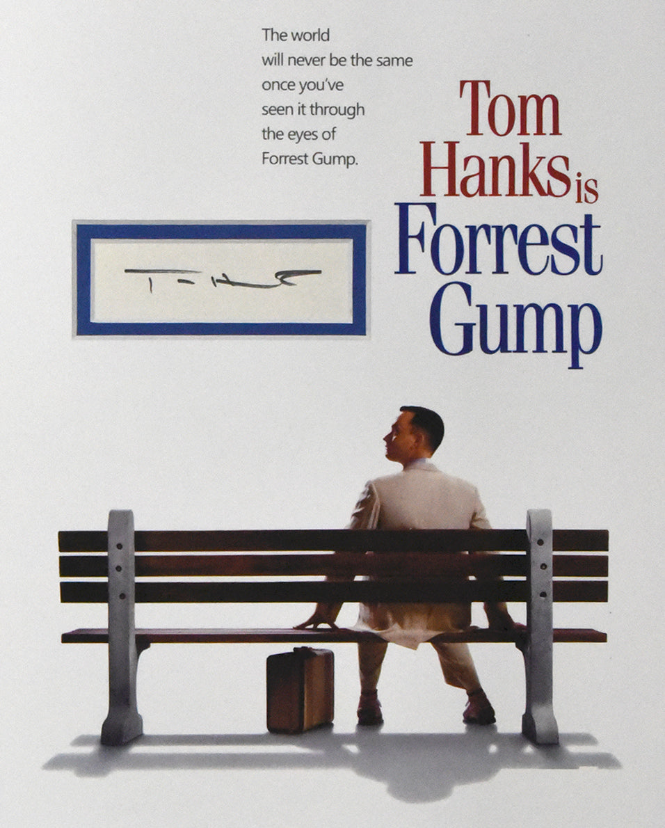 TOM HANKS autographed "Forrest Gump" 8x10 framed display