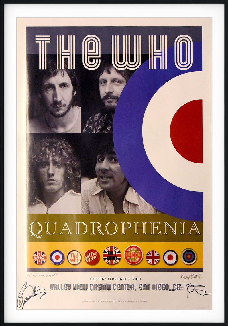THE WHO autographed QUADROPHENIA 32X22 limited edition print