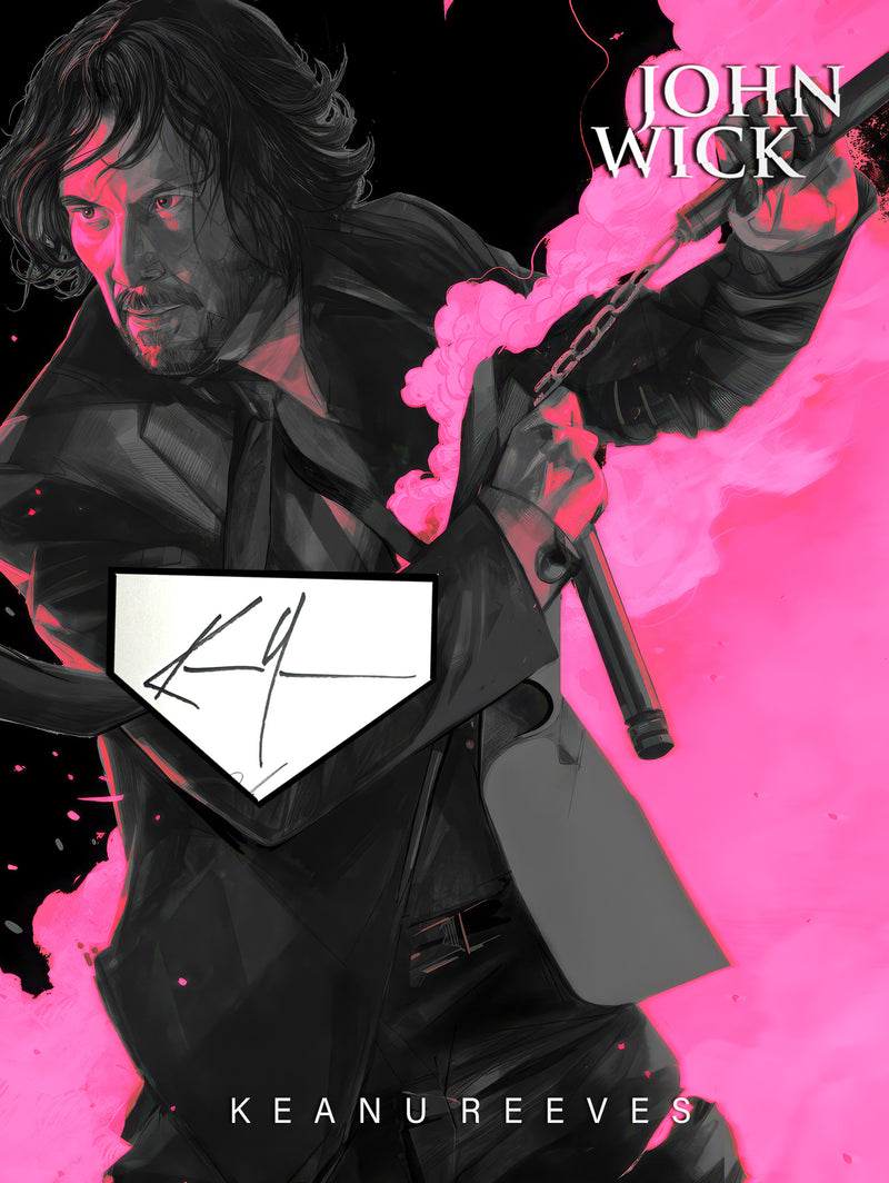 12x16 CUSTOM MAT "John Wick" or "The Matrix" display for KEANU REEVES autographs