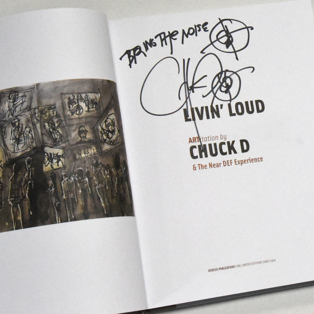 CHUCK D autographed "Livin' Loud" fine art coffee table book