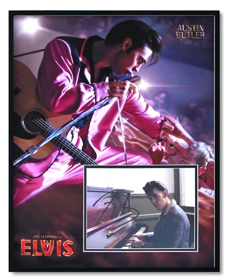 AUSTIN BUTLER autographed "ELVIS" 16x20 custom framed display