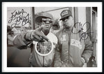PUBLIC ENEMY photo autographed by CHUCK D & FLAVOR FLAV 16x22 framed display