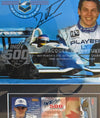 JACQUES VILLENEUVE autographed "INDY 500" 16x18 display