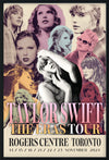 TAYLOR SWIFT ERAS TORONTO TOUR POSTER 12x18 framed display