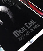 MEAT LOAF autographed "Bat Out Of Hell" 12x14 glass etched display