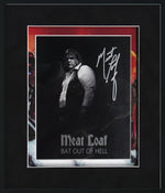 MEAT LOAF autographed "Bat Out Of Hell" 12x14 glass etched display