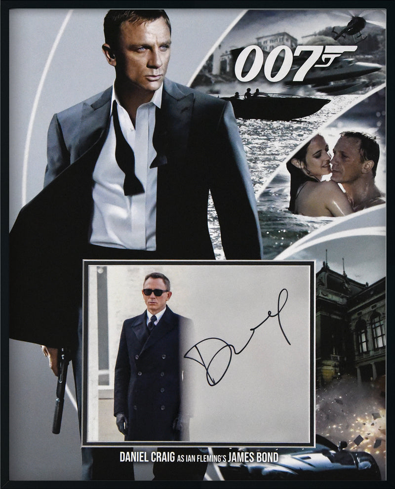 DANIEL CRAIG autographed "James Bond 007" 16x20 display
