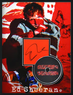 ED SHEERAN autographed "equals" 12x16 custom mat with signed CD cover and disc