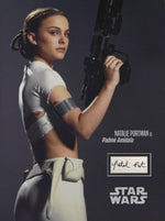 12X16 custom "Star Wars" mat for NATALIE PORTMAN autographed book page