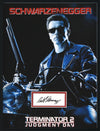 ARNOLD SCHWARZENEGGER autographed "Terminator 2" 12x16 custom mat with book page signature