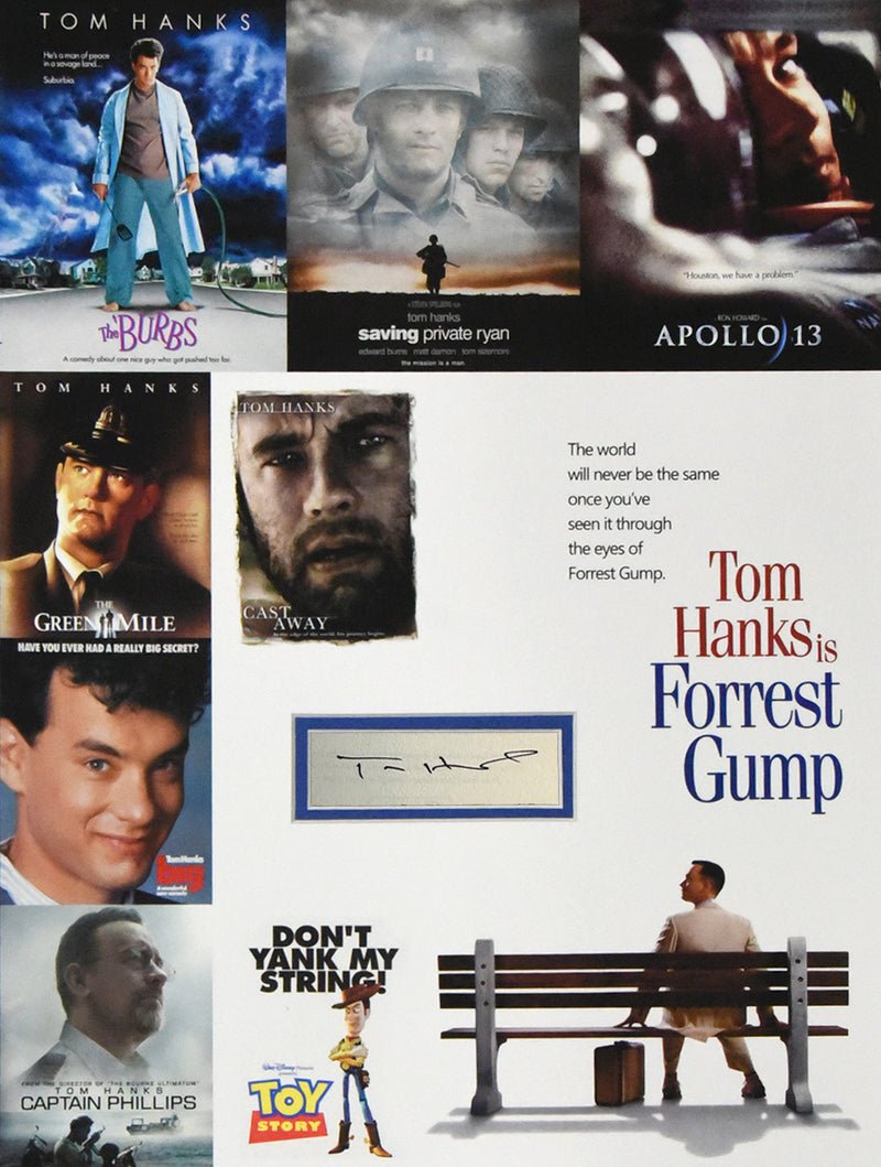 12x16 CUSTOM MAT display for your TOM HANKS book signature page