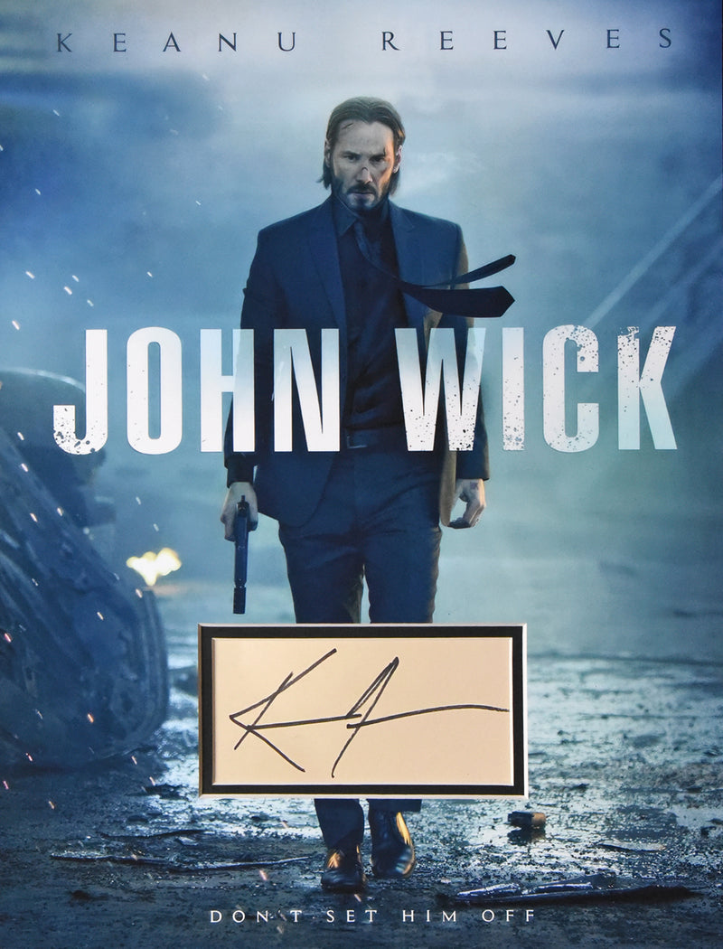 12x16 CUSTOM MAT "John Wick" or "The Matrix" display for KEANU REEVES autographs