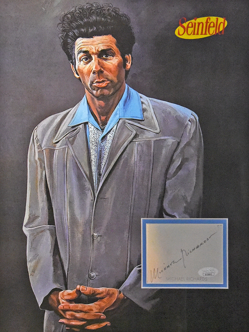 MICHAEL RICHARDS autographed "The Kramer Painting" 12x16 custom mat with book page signature