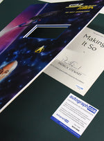 PATRICK STEWART autographed "Star Trek" 12x16 custom mat with book page signature