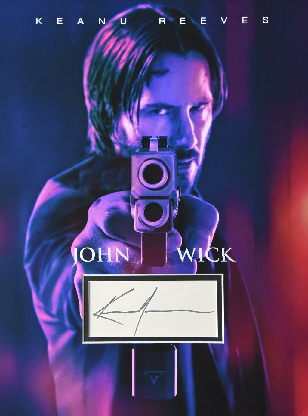 12x16 CUSTOM MAT "John Wick" or "The Matrix" display for KEANU REEVES autographs