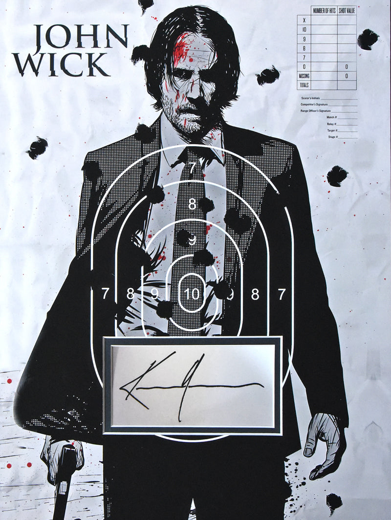 12x16 CUSTOM MAT "John Wick" or "The Matrix" display for KEANU REEVES autographs