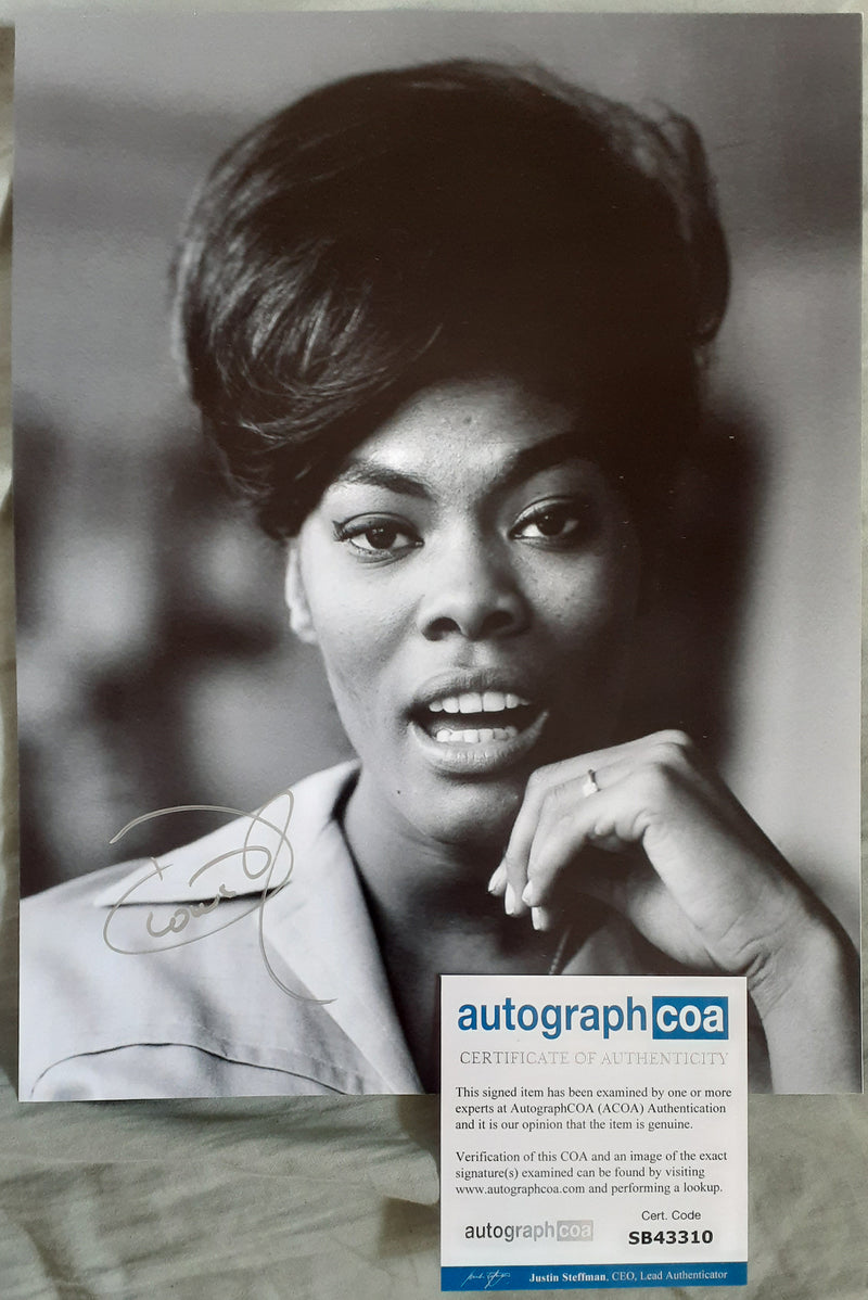 DIONNE WARWICK autographed 11x14 photo