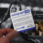 SHANIA TWAIN autographed "Super Bowl Queen" 11x14 display