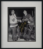 JOHNNY BOWER & GUMP WORSLEY autographed "New York vs. Toronto" 12x14 glass etched display