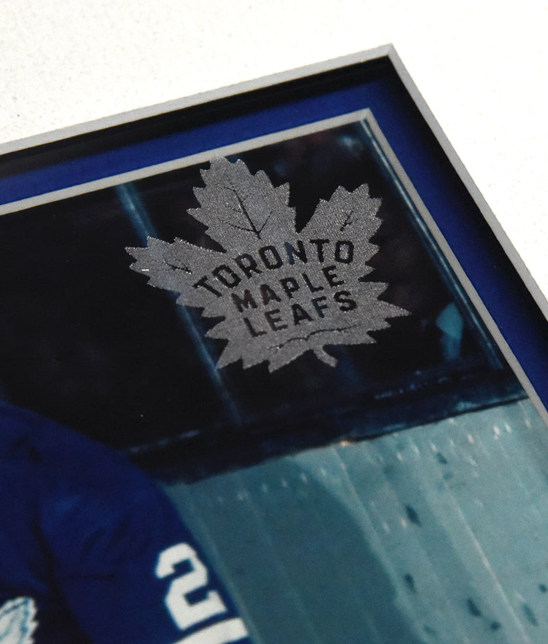 FRANK MAHOVLICH autographed "Toronto Maple Leafs HOF" 12x14 glass etched display
