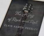 ELVIS PRESLEY Signature Black Mini Guitar 16x20 display