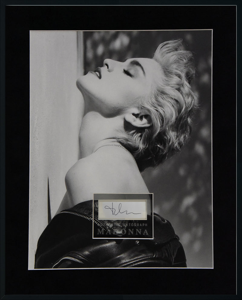 MADONNA autographed letter 16x20 display