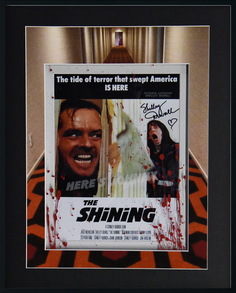 THE SHINING autographed by SHELLEY DUVALL 16x20 "blood" display