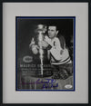 CUSTOM FRAME any signed 8X10 photo with GLASS ETCHED NAMEPLATE (12"X14")
