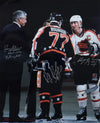 WAYNE GRETZKY, JEAN BELIVEAU, and RAY BOURQUE autographed "1991 All-Star Game" 16x20 photo