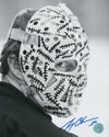 GERRY CHEEVERS autographed "The Mask" 12x14 glass etched display
