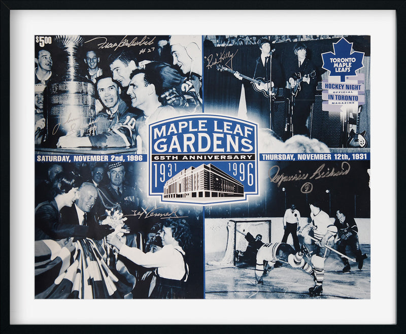 MAPLE LEAF GARDENS autographed "65th Anniversary" 11x14 photo