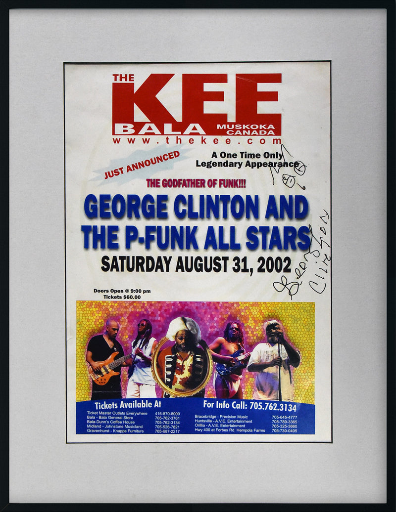 GEORGE CLINTON autographed "P-Funk" tour poster