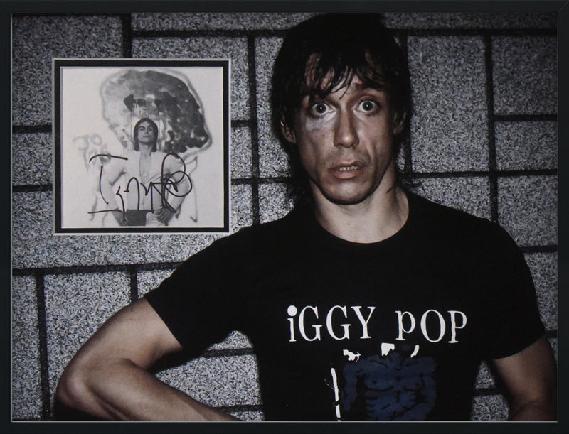 IGGY POP autographed "Every Loser" 12x16 display