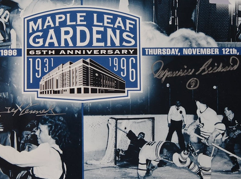 MAPLE LEAF GARDENS autographed "65th Anniversary" 11x14 photo