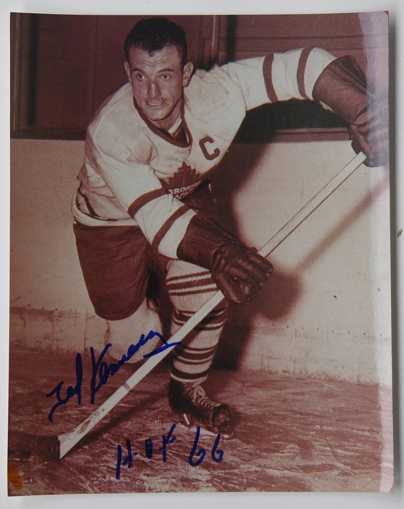 TED KENNEDY autographed "Toronto Maple Leafs" 8x10 photo