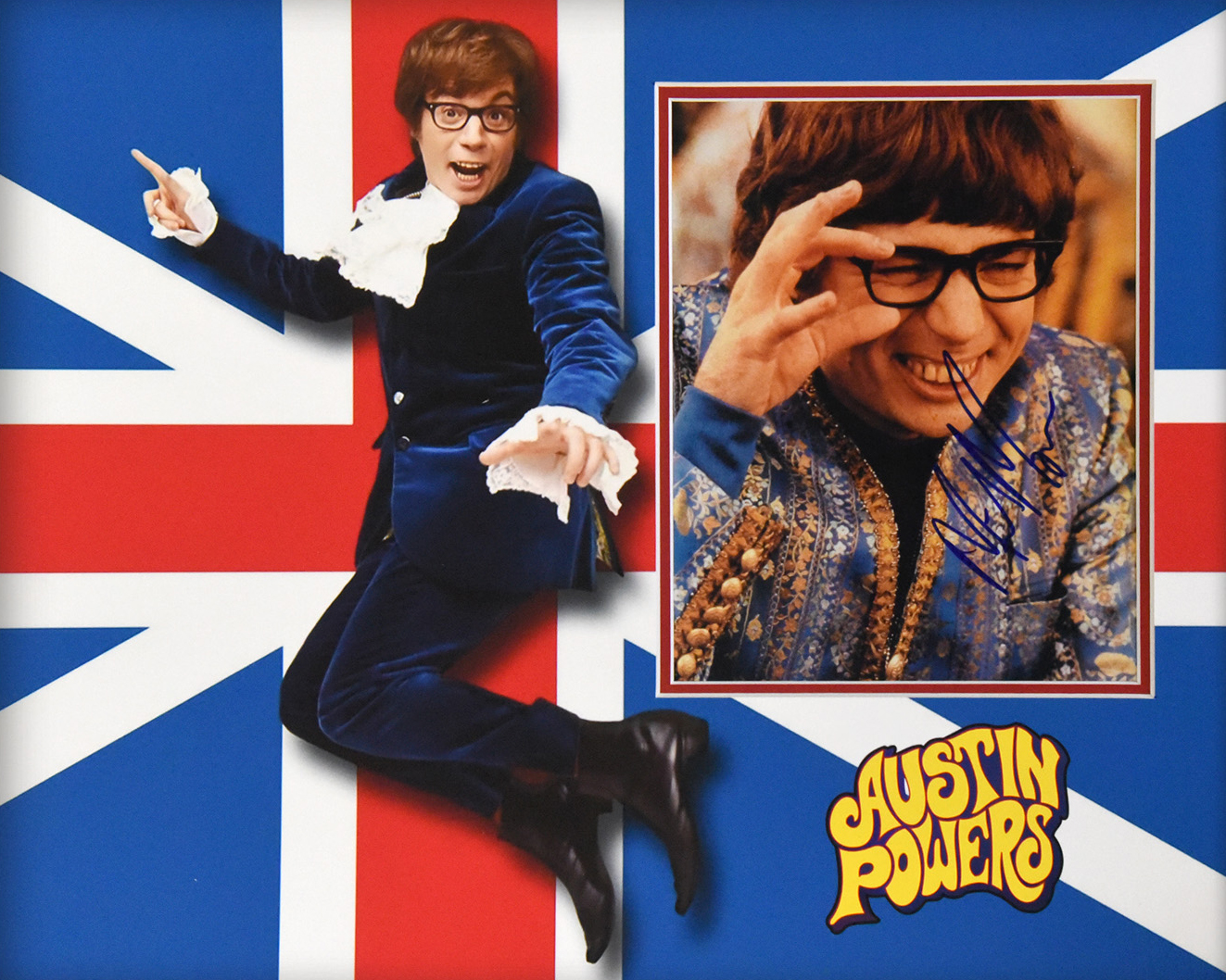 AUSTIN POWERS custom 16×20 mat for MIKE MYERS signed 8×10 photo