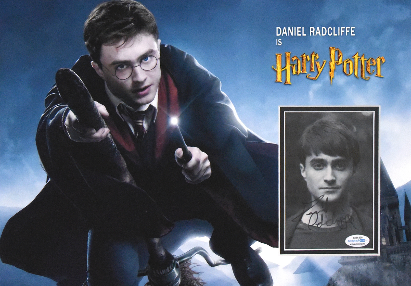 HARRY POTTER custom 12×16 mat for DANIEL RADCLIFFE autograph