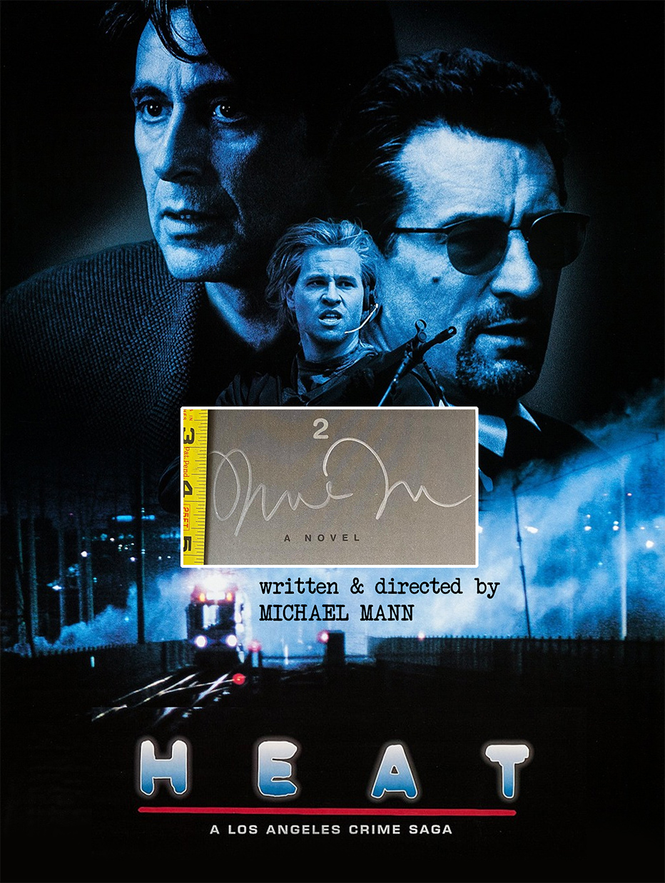 HEAT custom 12×16 mat for MICHAEL MANN cut autograph