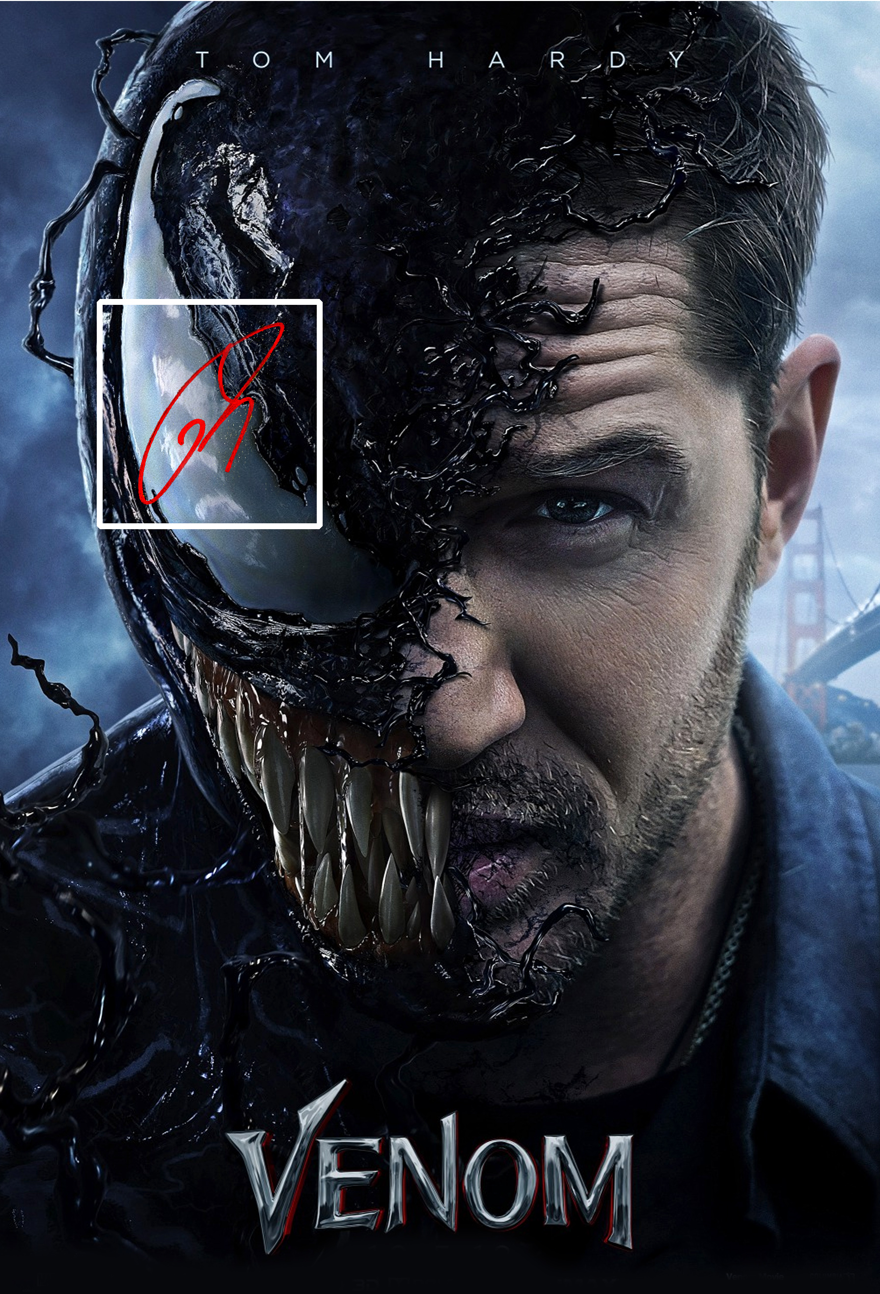 VENOM 12×16 mat designs for TOM HARDY autograph