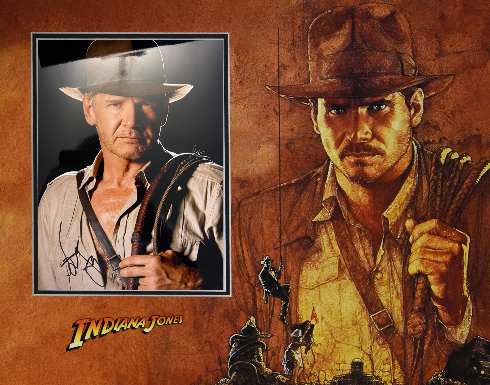 INDIANA JONES custom 16×20 mats for HARRISON FORD autographs