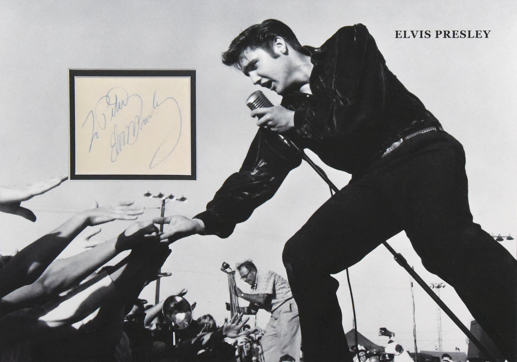 ELVIS PRESLEY custom 12×16 mats for cut autographs