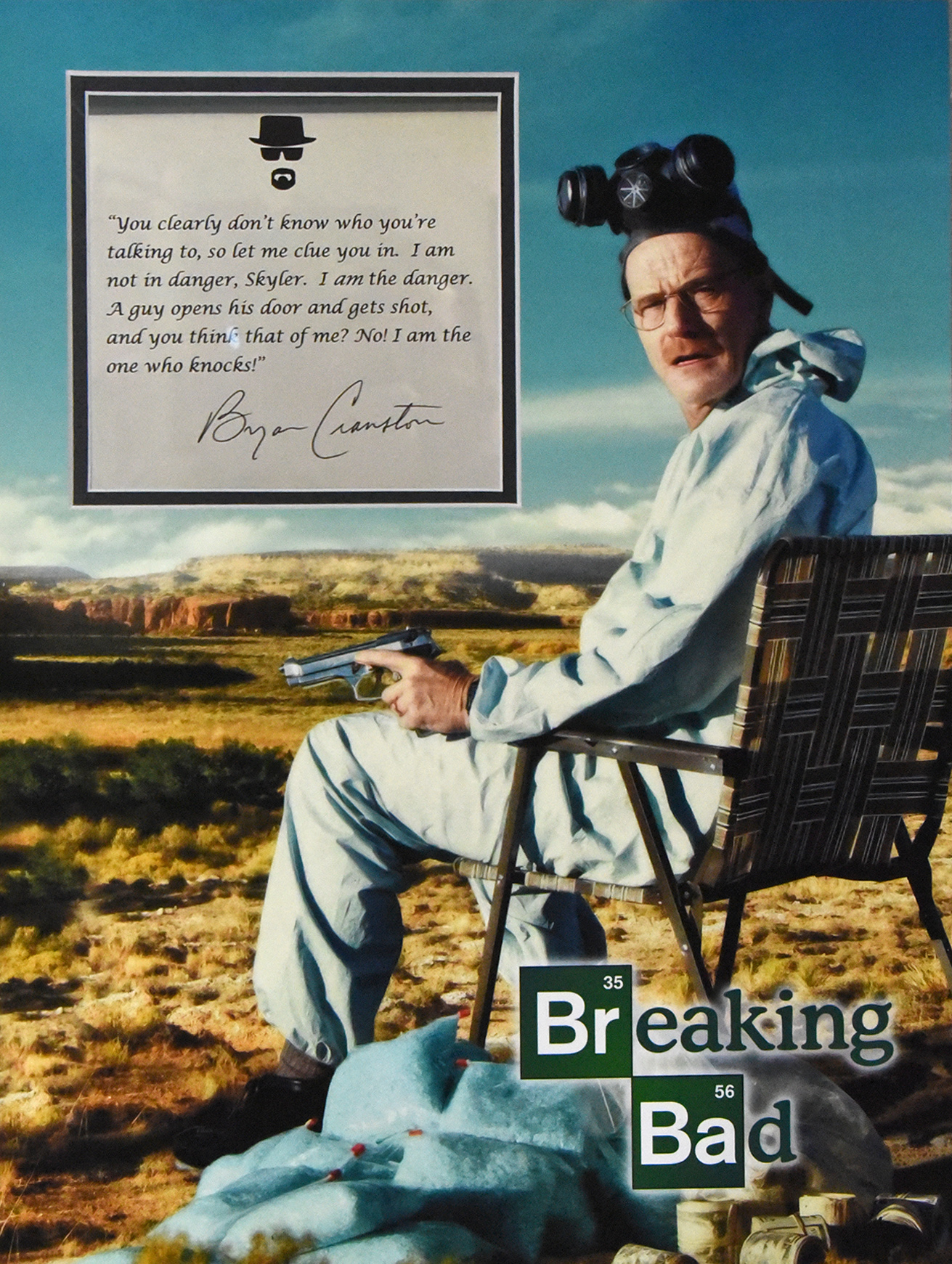 BRYAN CRANSTON custom 12×16 “Breaking Bad” mats