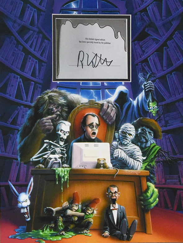 GOOSEBUMPS custom 12×16 mat for R. L. STINE book page autograph